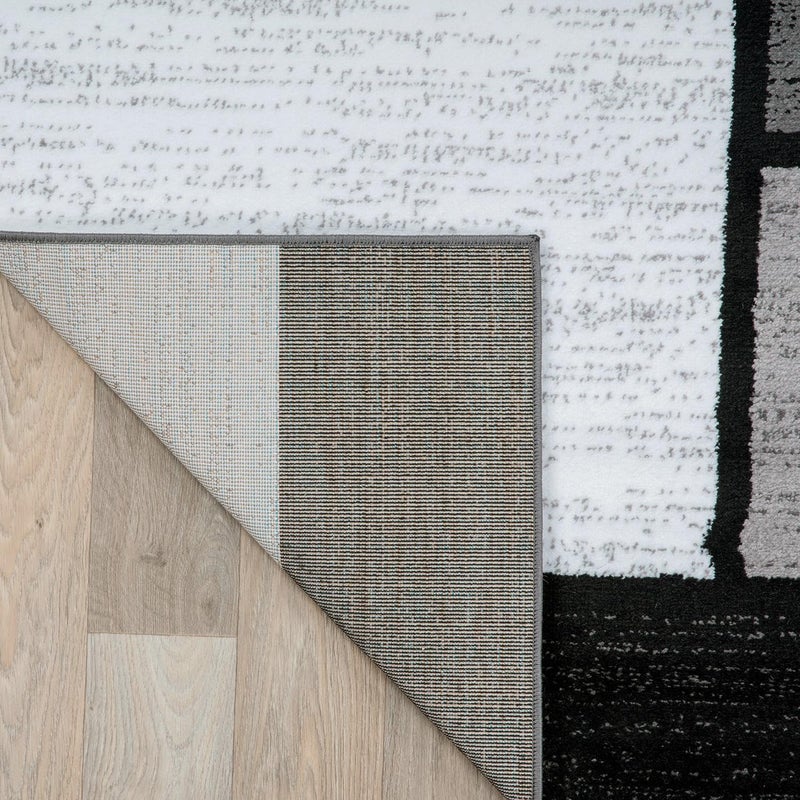 Rugshop Contemporary Modern Boxes Runner Rug 2' x 10' Gray - Image 5